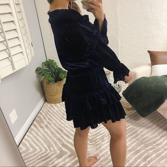 Misa Los Angelos Amalya Dress in Navy - Picture 3 of 8